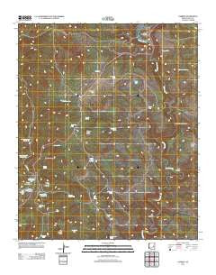 Carrizo Arizona Historical topographic map, 1:24000 scale, 7.5 X 7.5 Minute, Year 2011