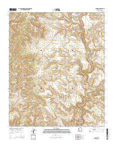 Carrizo Arizona Current topographic map, 1:24000 scale, 7.5 X 7.5 Minute, Year 2014