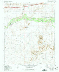 Carrizo Butte Arizona Historical topographic map, 1:24000 scale, 7.5 X 7.5 Minute, Year 1982