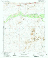 Carrizo Butte Arizona Historical topographic map, 1:24000 scale, 7.5 X 7.5 Minute, Year 1982