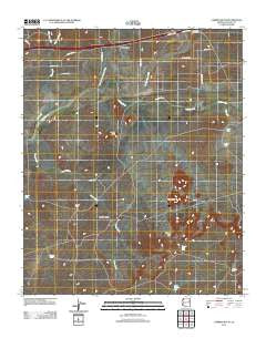 Carrizo Butte Arizona Historical topographic map, 1:24000 scale, 7.5 X 7.5 Minute, Year 2011