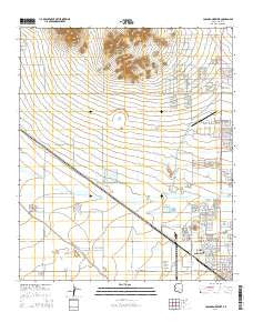 Casa Grande West Arizona Current topographic map, 1:24000 scale, 7.5 X 7.5 Minute, Year 2014