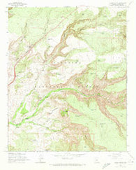 Casner Butte Arizona Historical topographic map, 1:24000 scale, 7.5 X 7.5 Minute, Year 1965
