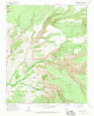 Casner Butte Arizona Historical topographic map, 1:24000 scale, 7.5 X 7.5 Minute, Year 1965