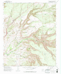 Casner Butte Arizona Historical topographic map, 1:24000 scale, 7.5 X 7.5 Minute, Year 1965