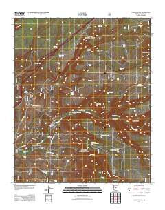 Casner Butte Arizona Historical topographic map, 1:24000 scale, 7.5 X 7.5 Minute, Year 2011