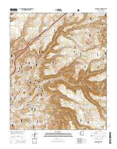 Casner Butte Arizona Current topographic map, 1:24000 scale, 7.5 X 7.5 Minute, Year 2014