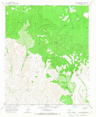 Cassadore Spring Arizona Historical topographic map, 1:24000 scale, 7.5 X 7.5 Minute, Year 1966