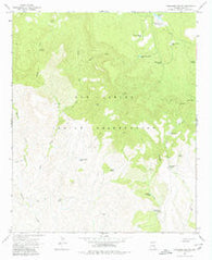 Cassadore Spring Arizona Historical topographic map, 1:24000 scale, 7.5 X 7.5 Minute, Year 1966