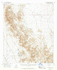 Castle Dome Mts Arizona Historical topographic map, 1:62500 scale, 15 X 15 Minute, Year 1965