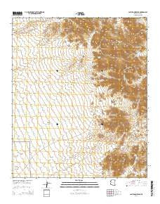 Castle Dome Peak Arizona Current topographic map, 1:24000 scale, 7.5 X 7.5 Minute, Year 2014