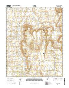 Castle Peak Arizona Current topographic map, 1:24000 scale, 7.5 X 7.5 Minute, Year 2014