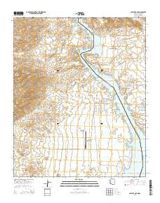 Castle Rock Arizona Current topographic map, 1:24000 scale, 7.5 X 7.5 Minute, Year 2014