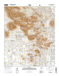Cat Mountain Arizona Current topographic map, 1:24000 scale, 7.5 X 7.5 Minute, Year 2014