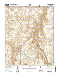Cataract Tank Arizona Current topographic map, 1:24000 scale, 7.5 X 7.5 Minute, Year 2014