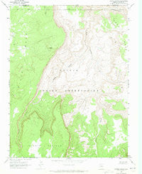Cattle Canyon Arizona Historical topographic map, 1:24000 scale, 7.5 X 7.5 Minute, Year 1970