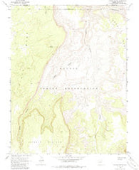 Cattle Canyon Arizona Historical topographic map, 1:24000 scale, 7.5 X 7.5 Minute, Year 1970