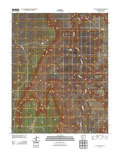 Cattle Canyon Arizona Historical topographic map, 1:24000 scale, 7.5 X 7.5 Minute, Year 2011