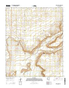Ceadro Spring Arizona Current topographic map, 1:24000 scale, 7.5 X 7.5 Minute, Year 2014