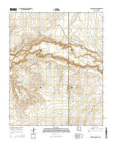 Ceadro Spring SE Arizona Current topographic map, 1:24000 scale, 7.5 X 7.5 Minute, Year 2014
