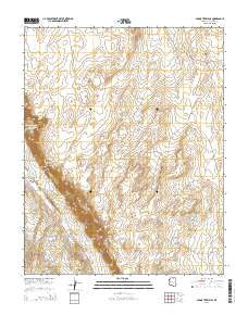 Cedar Tree Hills Arizona Current topographic map, 1:24000 scale, 7.5 X 7.5 Minute, Year 2014