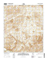 Centennial Wash Arizona Current topographic map, 1:24000 scale, 7.5 X 7.5 Minute, Year 2014