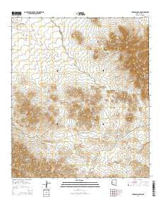 Cerro Colorado Arizona Current topographic map, 1:24000 scale, 7.5 X 7.5 Minute, Year 2014