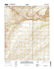 Chafin Well Arizona Current topographic map, 1:24000 scale, 7.5 X 7.5 Minute, Year 2014