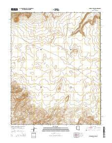 Chaiyahi Rim NE Arizona Current topographic map, 1:24000 scale, 7.5 X 7.5 Minute, Year 2014