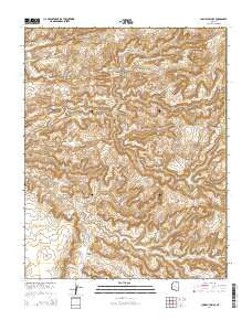 Chaiyahi Rim SE Arizona Current topographic map, 1:24000 scale, 7.5 X 7.5 Minute, Year 2014