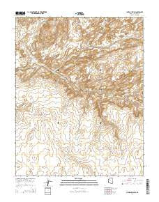 Chaiyahi Rim SW Arizona Current topographic map, 1:24000 scale, 7.5 X 7.5 Minute, Year 2014
