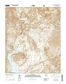 Chalk Mountain Arizona Current topographic map, 1:24000 scale, 7.5 X 7.5 Minute, Year 2014