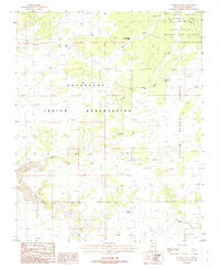Chamisa Tank Arizona Historical topographic map, 1:24000 scale, 7.5 X 7.5 Minute, Year 1988