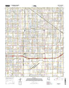 Chandler Arizona Current topographic map, 1:24000 scale, 7.5 X 7.5 Minute, Year 2014
