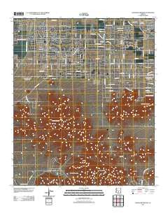 Chandler Heights Arizona Historical topographic map, 1:24000 scale, 7.5 X 7.5 Minute, Year 2011