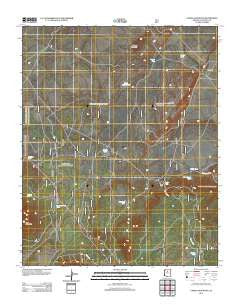 Chapel Mountain Arizona Historical topographic map, 1:24000 scale, 7.5 X 7.5 Minute, Year 2012