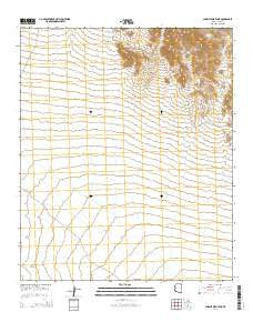 Charlie Died Tank Arizona Current topographic map, 1:24000 scale, 7.5 X 7.5 Minute, Year 2014