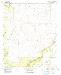 Chavez Mtn East Arizona Historical topographic map, 1:24000 scale, 7.5 X 7.5 Minute, Year 1971