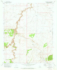 Chavez Mtn NE Arizona Historical topographic map, 1:24000 scale, 7.5 X 7.5 Minute, Year 1971