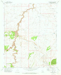 Chavez Mtn NE Arizona Historical topographic map, 1:24000 scale, 7.5 X 7.5 Minute, Year 1971
