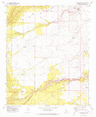Chavez Mtn NW Arizona Historical topographic map, 1:24000 scale, 7.5 X 7.5 Minute, Year 1970