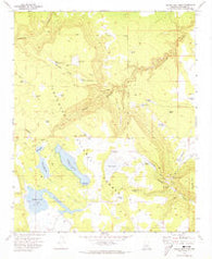 Chavez Mtn West Arizona Historical topographic map, 1:24000 scale, 7.5 X 7.5 Minute, Year 1970