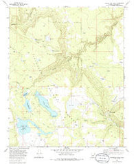Chavez Mtn West Arizona Historical topographic map, 1:24000 scale, 7.5 X 7.5 Minute, Year 1970