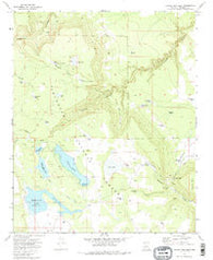 Chavez Mtn West Arizona Historical topographic map, 1:24000 scale, 7.5 X 7.5 Minute, Year 1970