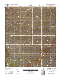 Chavez Mountain East Arizona Historical topographic map, 1:24000 scale, 7.5 X 7.5 Minute, Year 2011