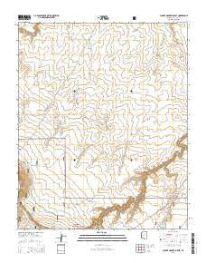 Chavez Mountain East Arizona Current topographic map, 1:24000 scale, 7.5 X 7.5 Minute, Year 2014