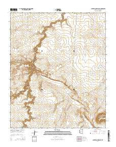 Chavez Mountain NE Arizona Current topographic map, 1:24000 scale, 7.5 X 7.5 Minute, Year 2014