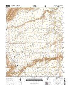 Chavez Mountain NW Arizona Current topographic map, 1:24000 scale, 7.5 X 7.5 Minute, Year 2014