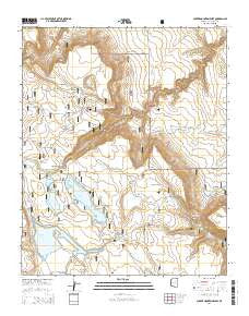 Chavez Mountain West Arizona Current topographic map, 1:24000 scale, 7.5 X 7.5 Minute, Year 2014