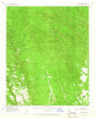 Chediski Peak Arizona Historical topographic map, 1:62500 scale, 15 X 15 Minute, Year 1961